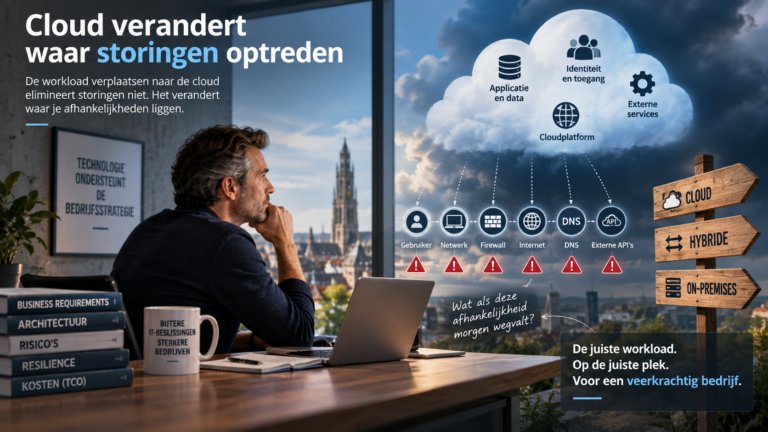 Cloud verandert waar storingen optreden